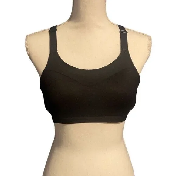 Victoria's Secret On Point Racerback Cutout Wireless Sports Bra Black Size 34B - Picture 4 of 5